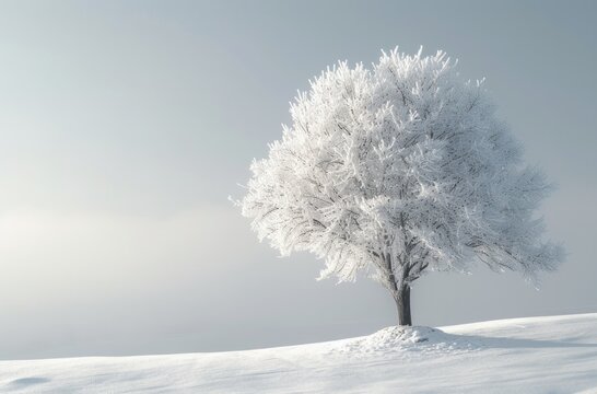 a white image background with a lighted tree