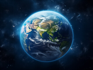 the earth in space