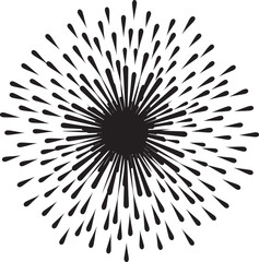 Obraz premium Spectacular Sky Show Firework Design Iconic Element Radiant Rain Emblematic Vector Logo for Fireworks