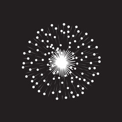 Celestial Burst Iconic Design of Firework Spark Element Radiant Revelry Masterpiece Firework Design Logo