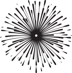 Dazzling Lights Symphony Firework Logo Design Starry Elegance Spark Vector Emblem