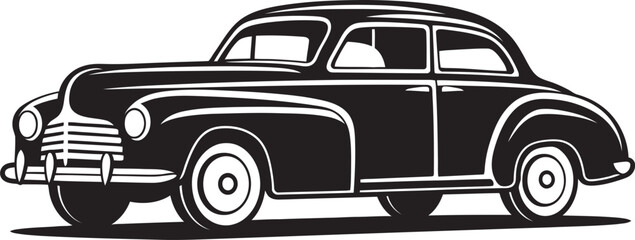 Obraz premium Rustic Rides Doodle Line Art Vector Icon Vintage Vroom Emblematic Element for Car Doodle Logo