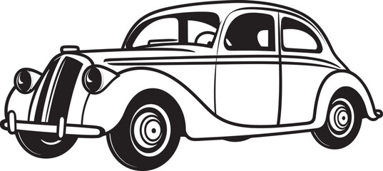Sketchbook Serenade Vector Icon for Retro Car Doodle Classic Canvas Vintage Car Doodle Emblematic Design