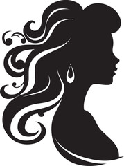 Chic Contours Iconic Beauty Element in Womans Face Vector Icon Divine Allure Fashion and Beauty Emblem with Womans Face Design