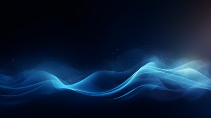 modern digital particles blue waves background