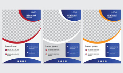 Flyer Design With 3 Variants