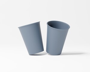 Dark Grey Latte Cup with, coffee cup, realistic, mockup