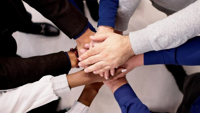 Diverse Business Team Hands