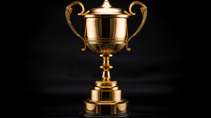 Fototapeta na wymiar gold cup trophy isolated on white