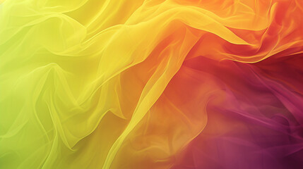 Obraz premium Yellow-green and red-purple silk background 
