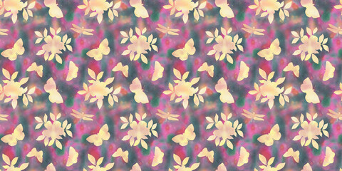 seamless pattern with flowers