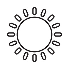 Sun line icon.