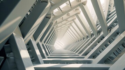 Geometric precision and symmetry in an abstract composition, photographed in high definition, forming an empty background with a sophisticated and modern aesthetic.