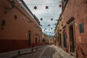 Naklejka premium street in san miguel de allende guanajuato