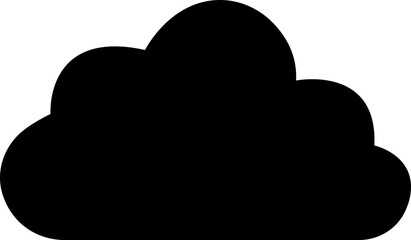 Cloud icon in a flat design. Black carton cloud isolated on transparent background. Cloud, Winter, Summer, Rain, Snow, Blizzard, Umbrella, Snowflake, Sunrise Wind vector