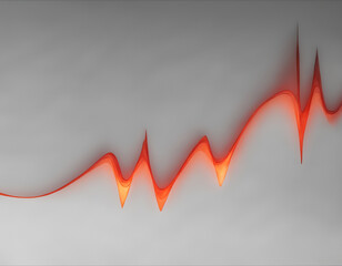 Sound wave graphic against plain background