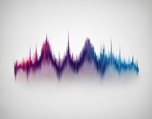 Sound wave graphic against plain background