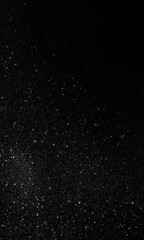 Fototapeta premium Snow overlay texture against black background