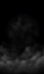 Fog overlay texture against black background