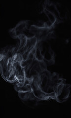 Smoke overlay texture against black background