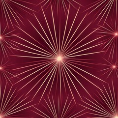 Burgundy striking artwork featuring a seamless pattern of stylized minimalist starbursts