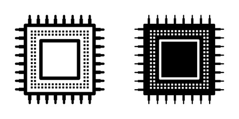 Processor Icon, Cpu sign. for mobile concept and web design. vector illustration