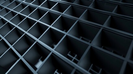 Web background in deep charcoal and cool gray tones, incorporating a minimalist grid pattern for a sleek and sophisticated aesthetic