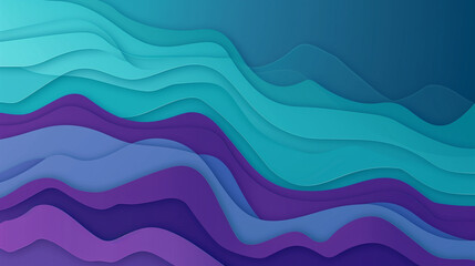 Violet, blue, and teal banner background vector presentation design. PowerPoint and Business background.