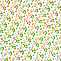 Frog and Squid pattern