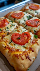 cheesy pizza