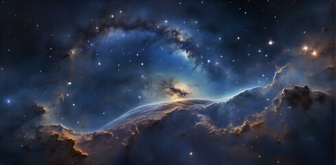 planet and space Cosmic sky full of stars space