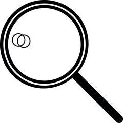 vector magnifying icon