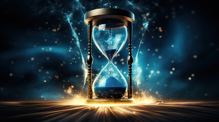 mystical hourglass glow