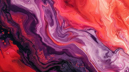 Red, fuchsia, and purple marble background