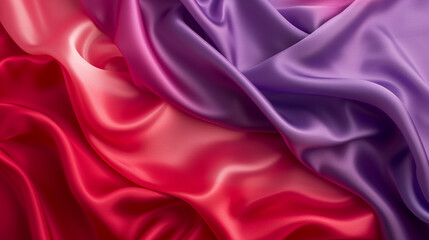 Red, fuchsia, and purple silk background