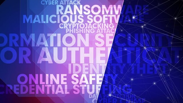 Cybersecurity protecting against cybercrime and securing digital world through technology connected lines of security, password protection, and intrusion detection systems