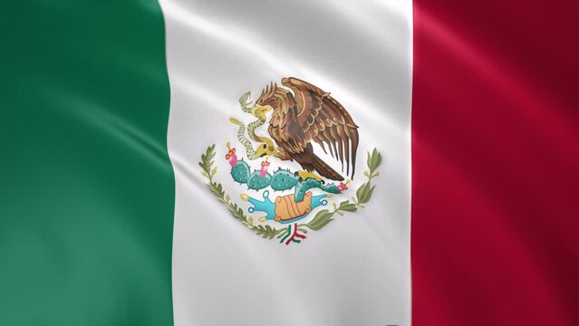 Mexican waving Flag