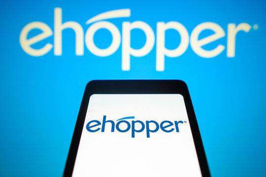 January 26, 2024, Brazil. In this photo illustration, the eHopper logo is displayed on a smartphone screen.