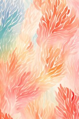 Fototapeta na wymiar Coral seamless pattern of blurring lines in different pastel colour