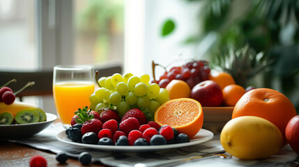 Naklejka premium fruits on the table