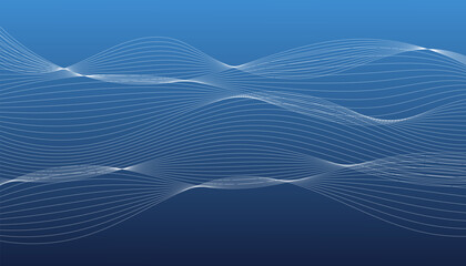 Abstract Twisting Overlapping Wave Lines Background