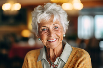 Picture of happy senior woman
