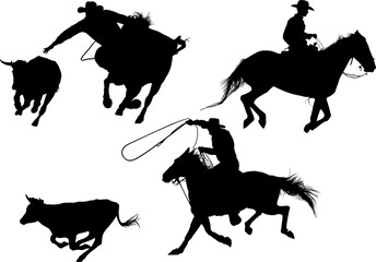 silueta, caballo, animal, vector, animal