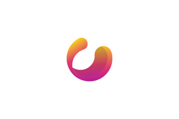 global logo design with gradient  logo concept