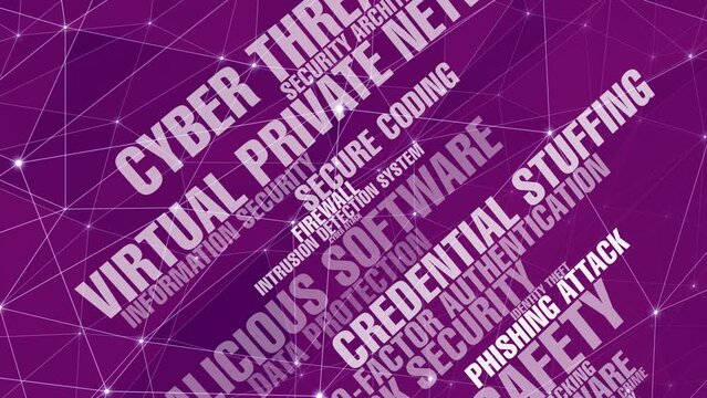 Lettering enhancing cyber security and protecting data privacy through connected lines of technology and secure networks