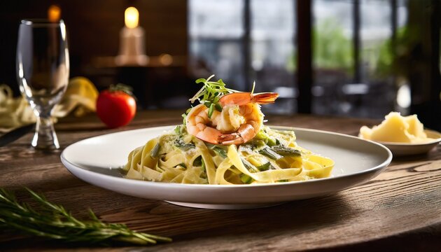 MASSA ITALIANA  FETTUCINE DE CAM&Atilde;O COM GORGONZOLA