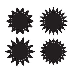 Set template label sunburst, shapes badges vector starburst promo burst, burst wave star, price label sticker sunburst badges. design sale sticker promo burst