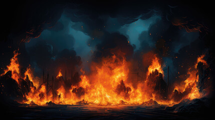 flames of destruction