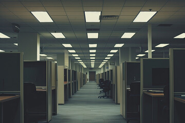 Office Cubicle Corridor