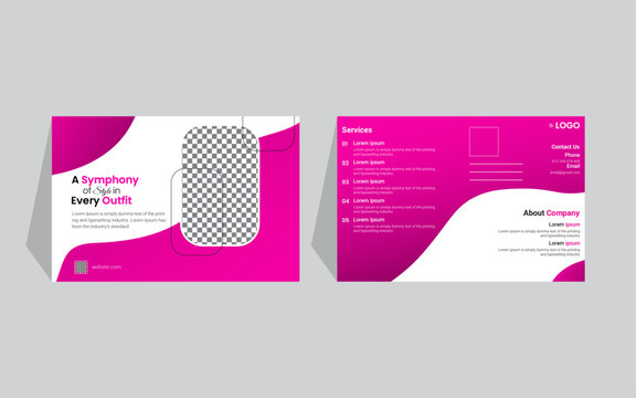 professional postcard template